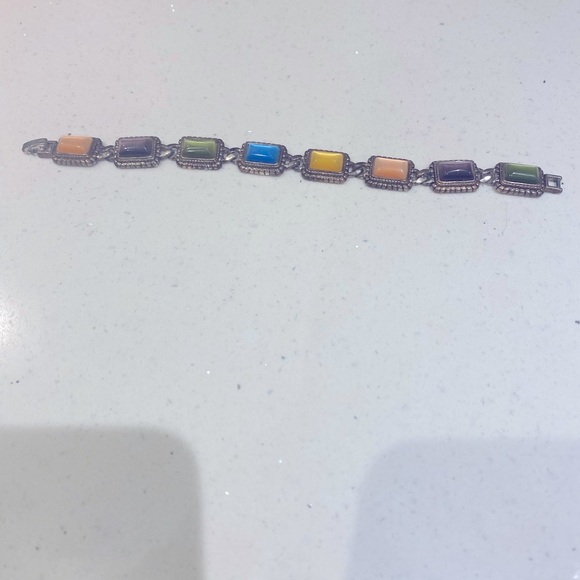Multicolor cat eyes Stone Bracelet - Picture 4 of 7